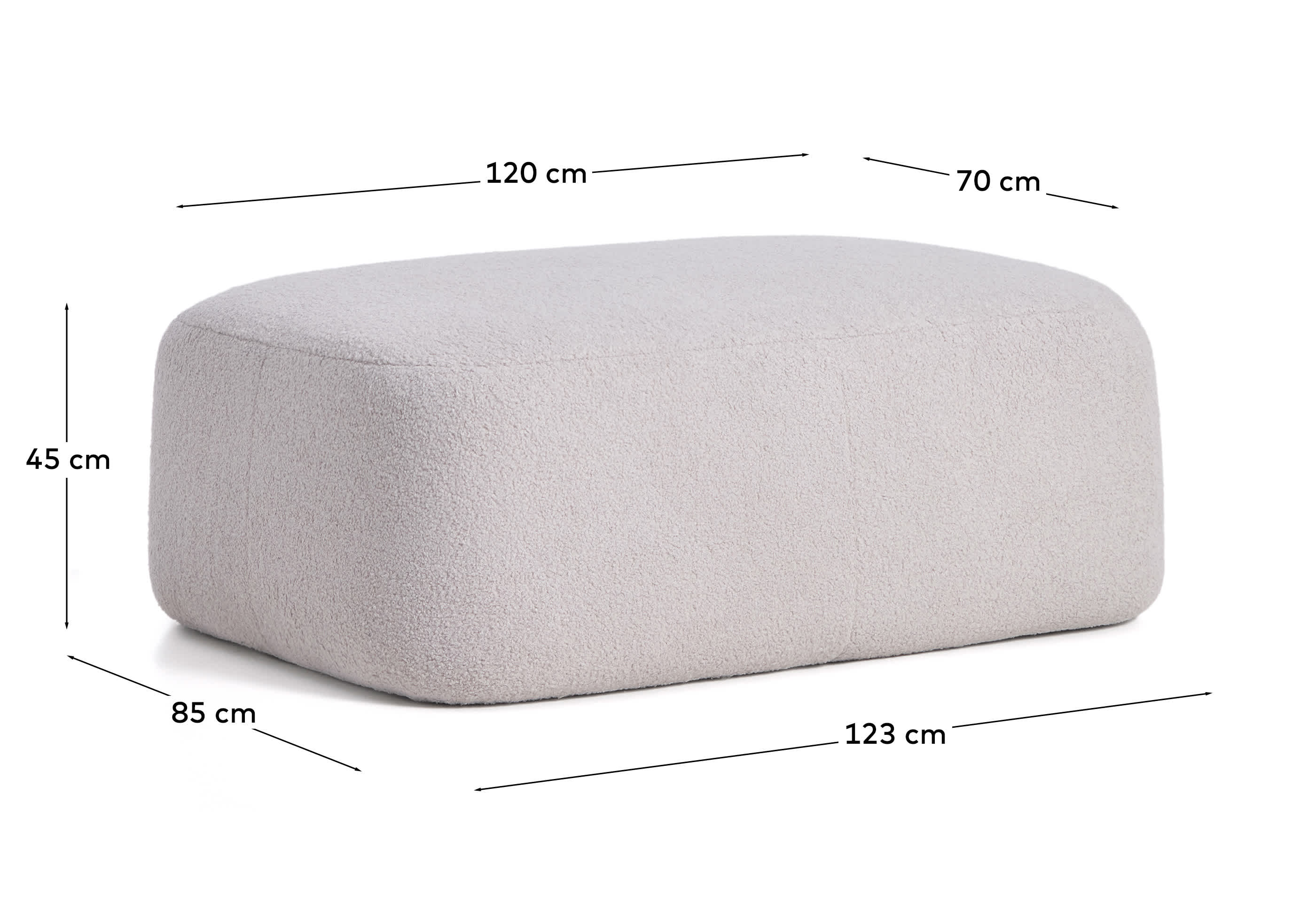 KAVE HOME Repose-pieds MARTINA