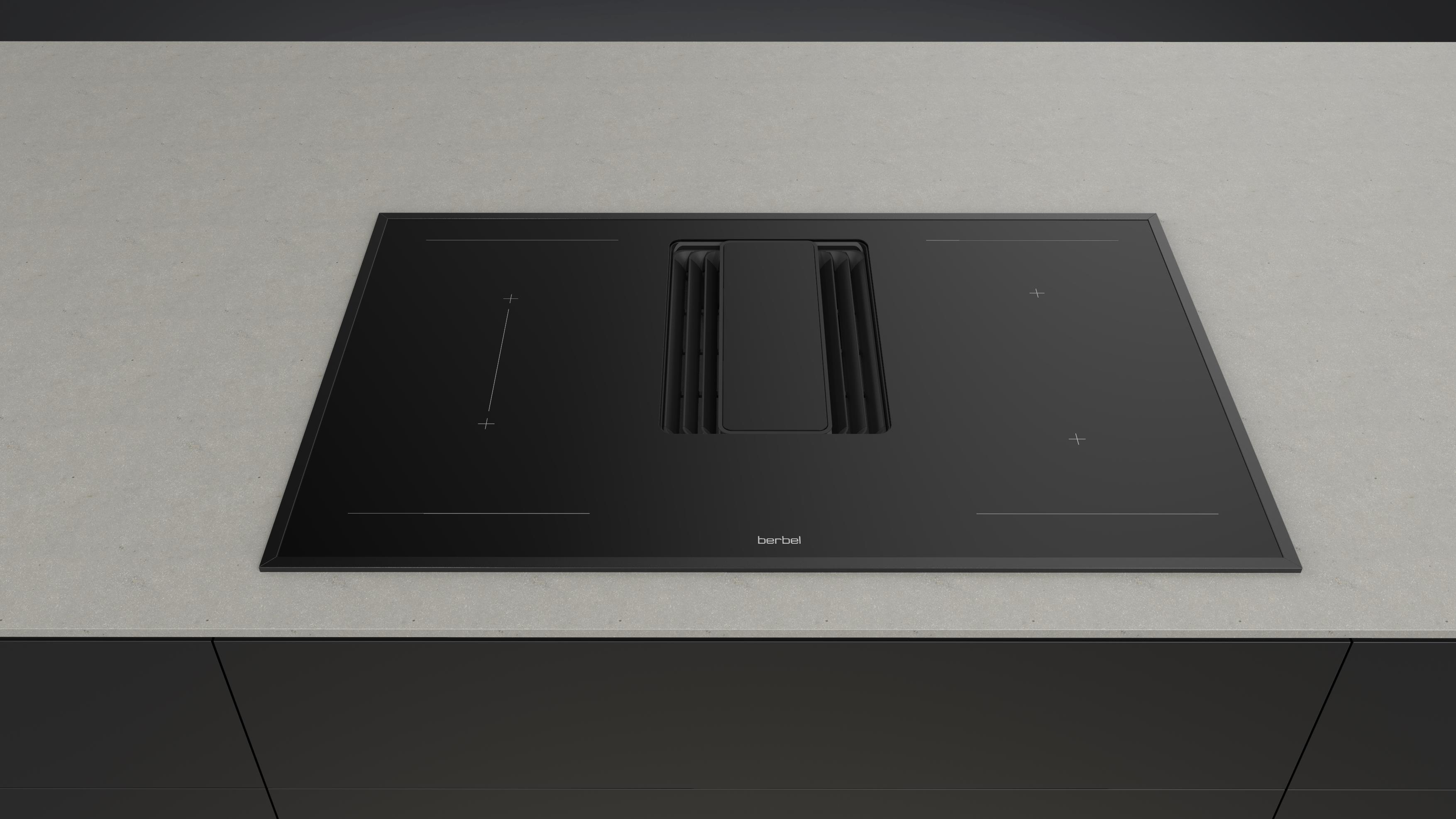 BERBEL hob with integrated extractor fan BKA 83 DLP E07