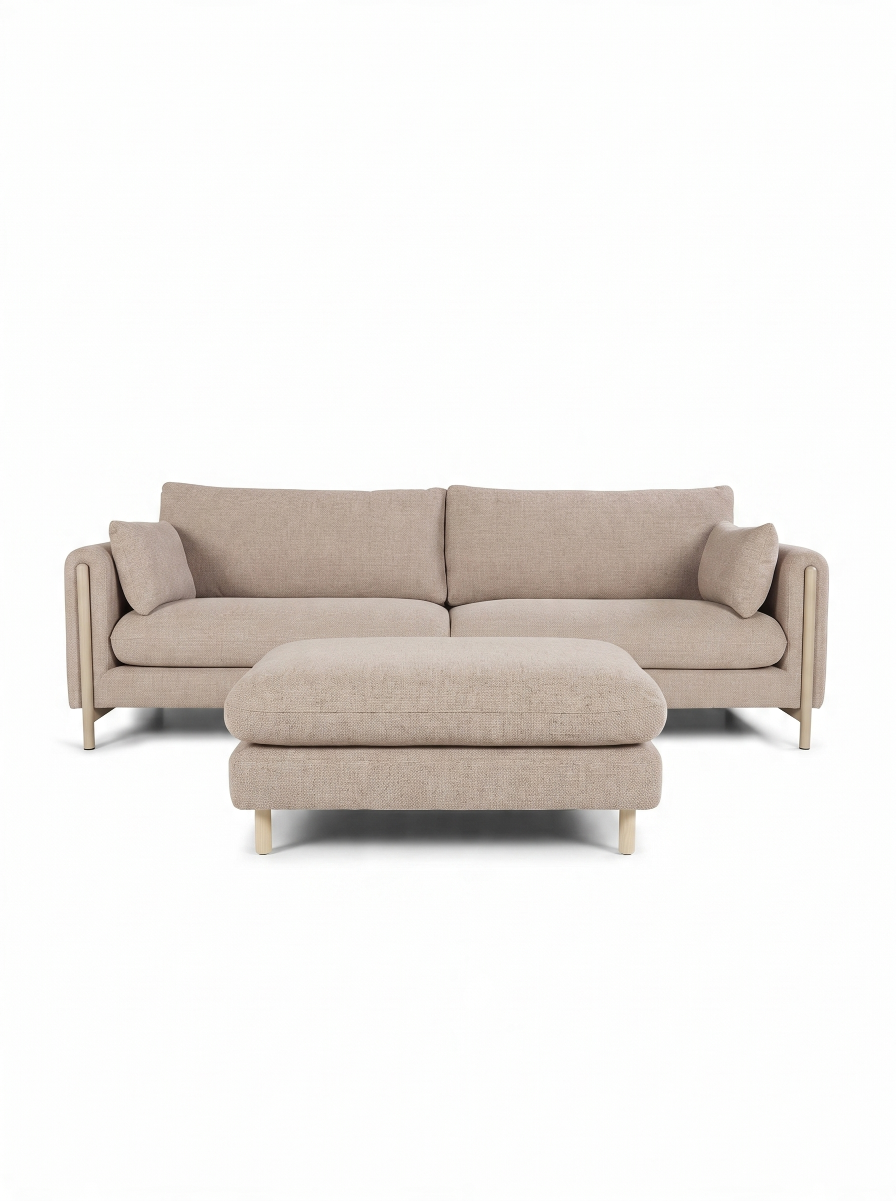 FAEE 3-Sitzer Sofa mit Hocker NOVA