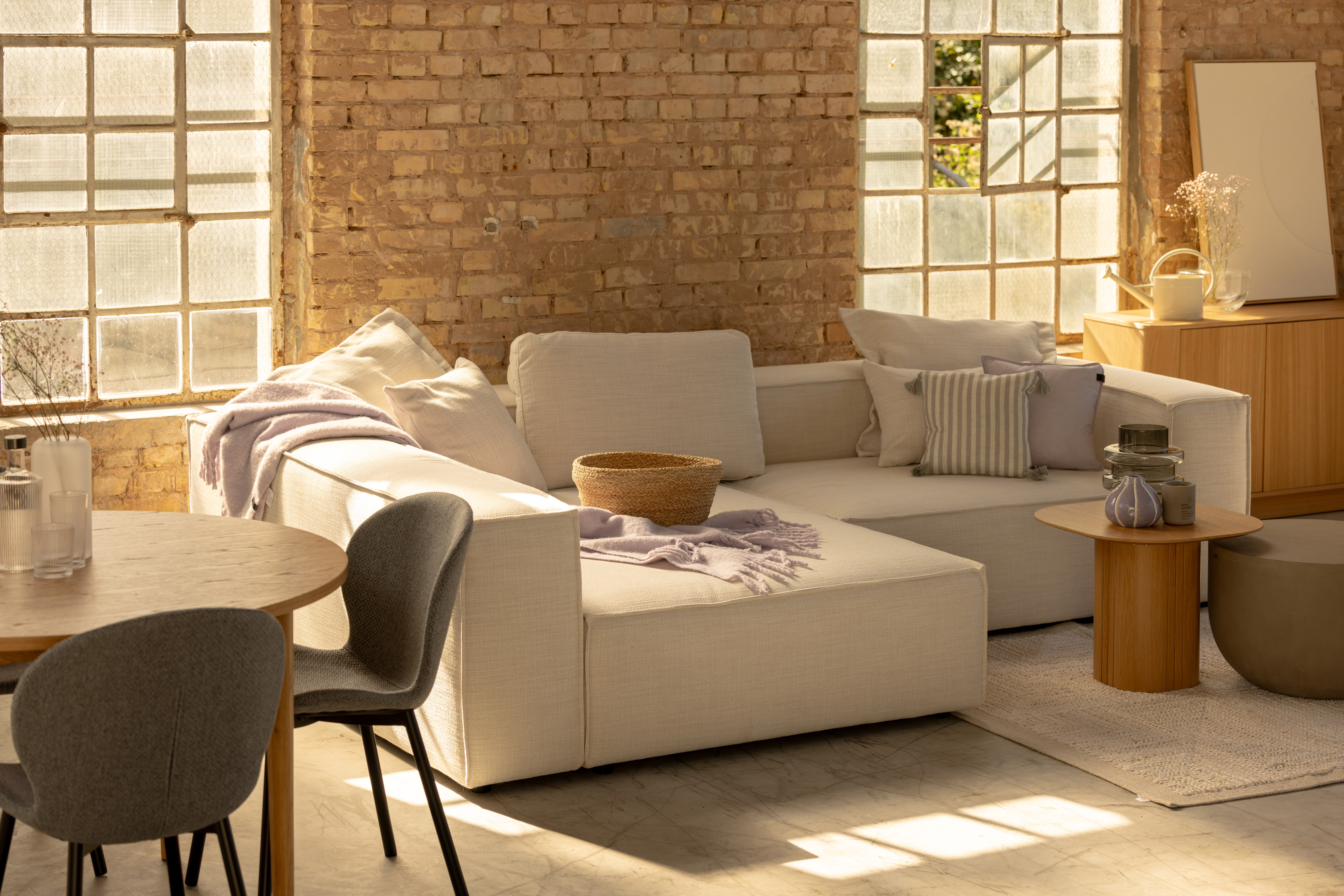 FAEE Sofa FREJA in Webstoff