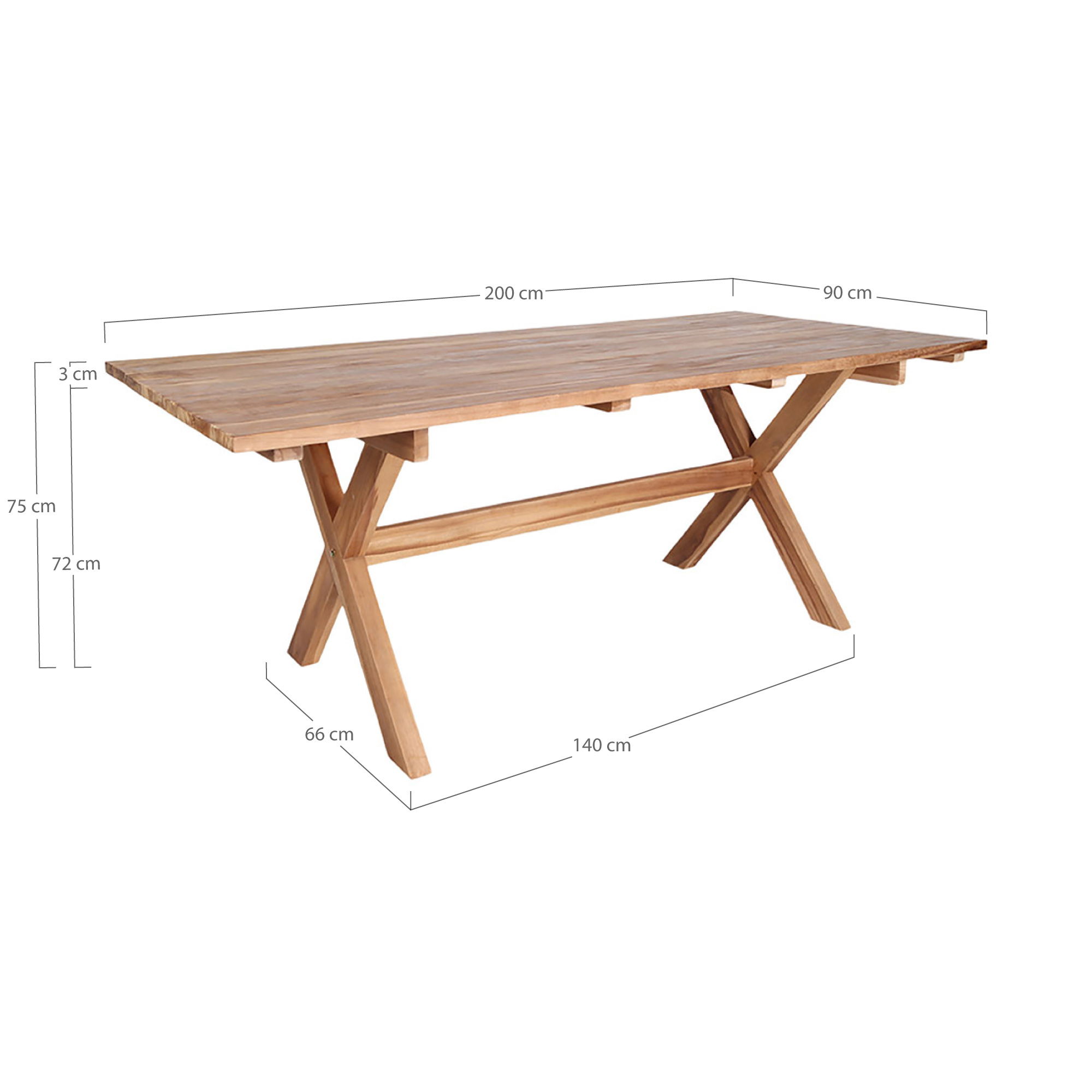 FAEE Table de jardin VINGA