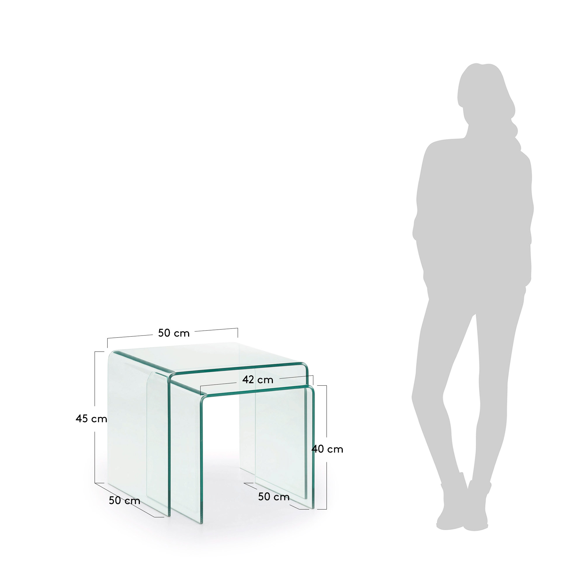 KAVE HOME Beistelltisch-Set BURANO KAVE HOME Beistelltisch-Set BURANO