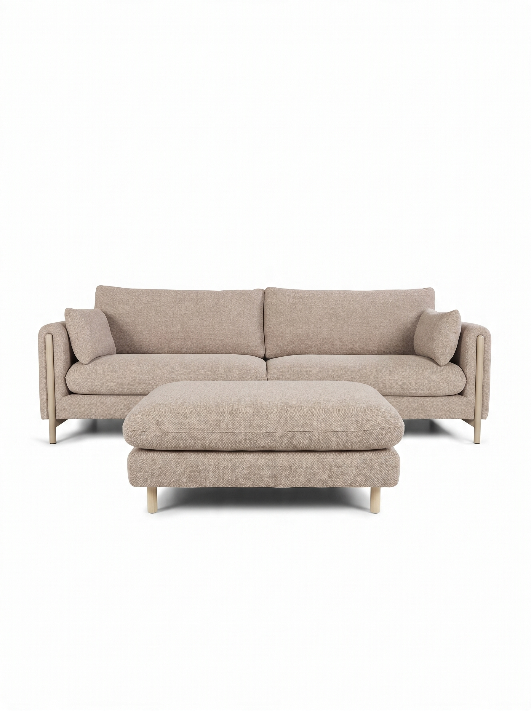 FAEE 2-Sitzer Sofa mit Hocker NOVA