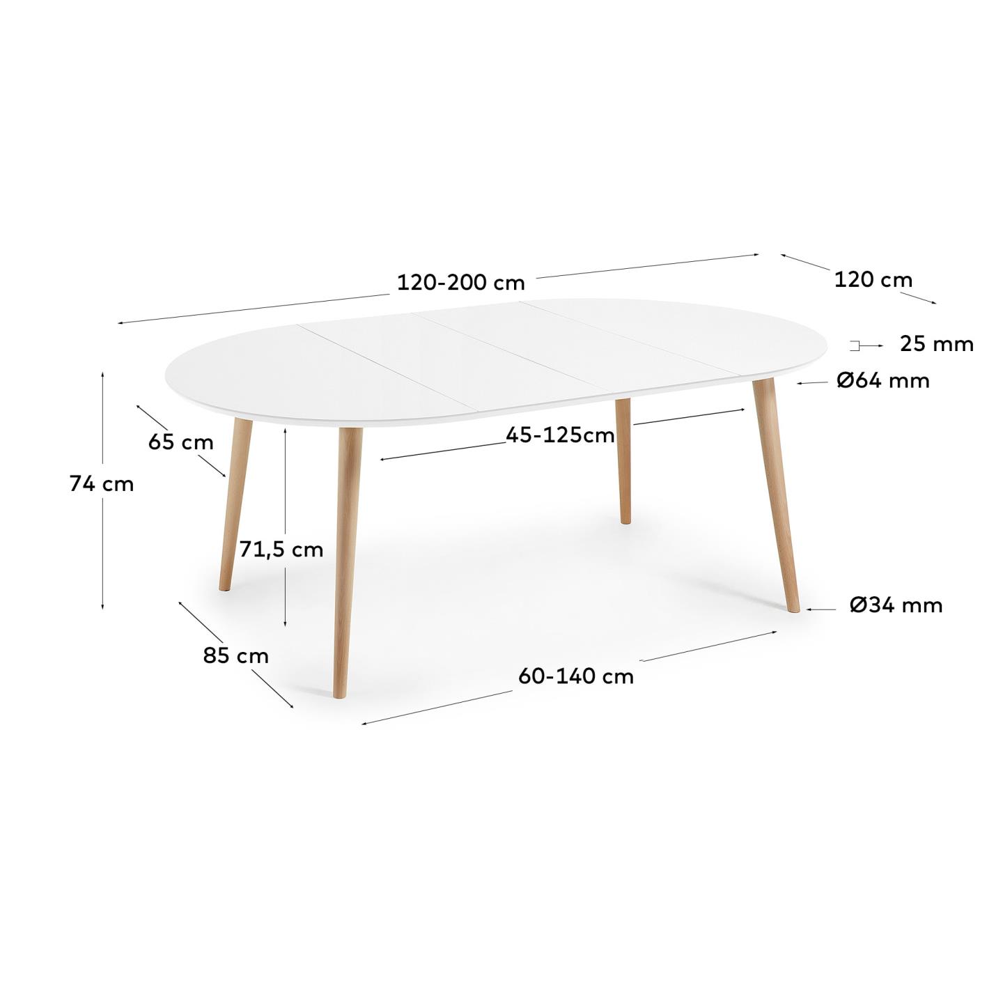 KAVE HOME Esstisch OQUI KAVE HOME Ausziehtisch OQUI