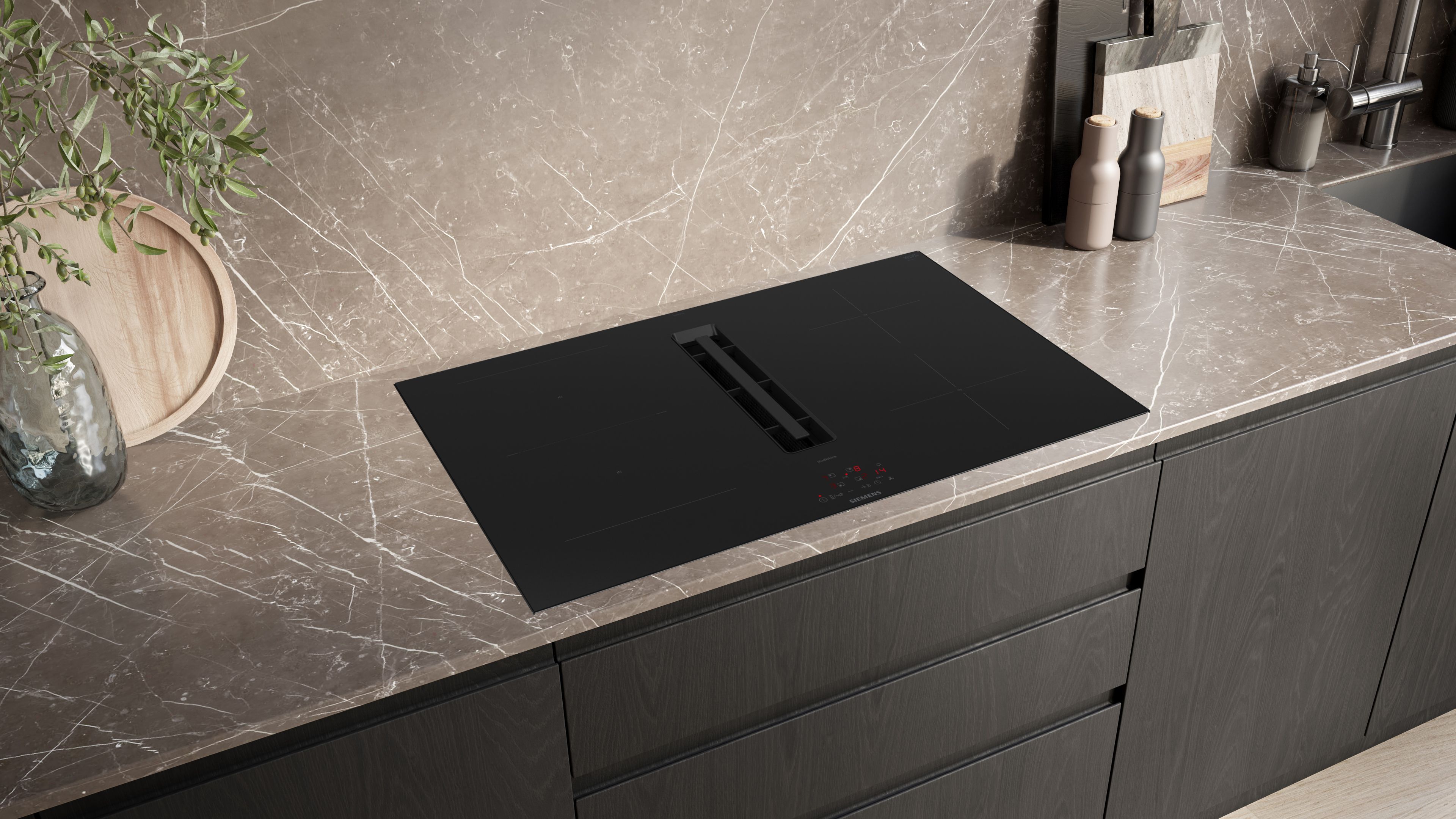 SIEMENS hob with integrated extractor iQ300 ED877BS16E