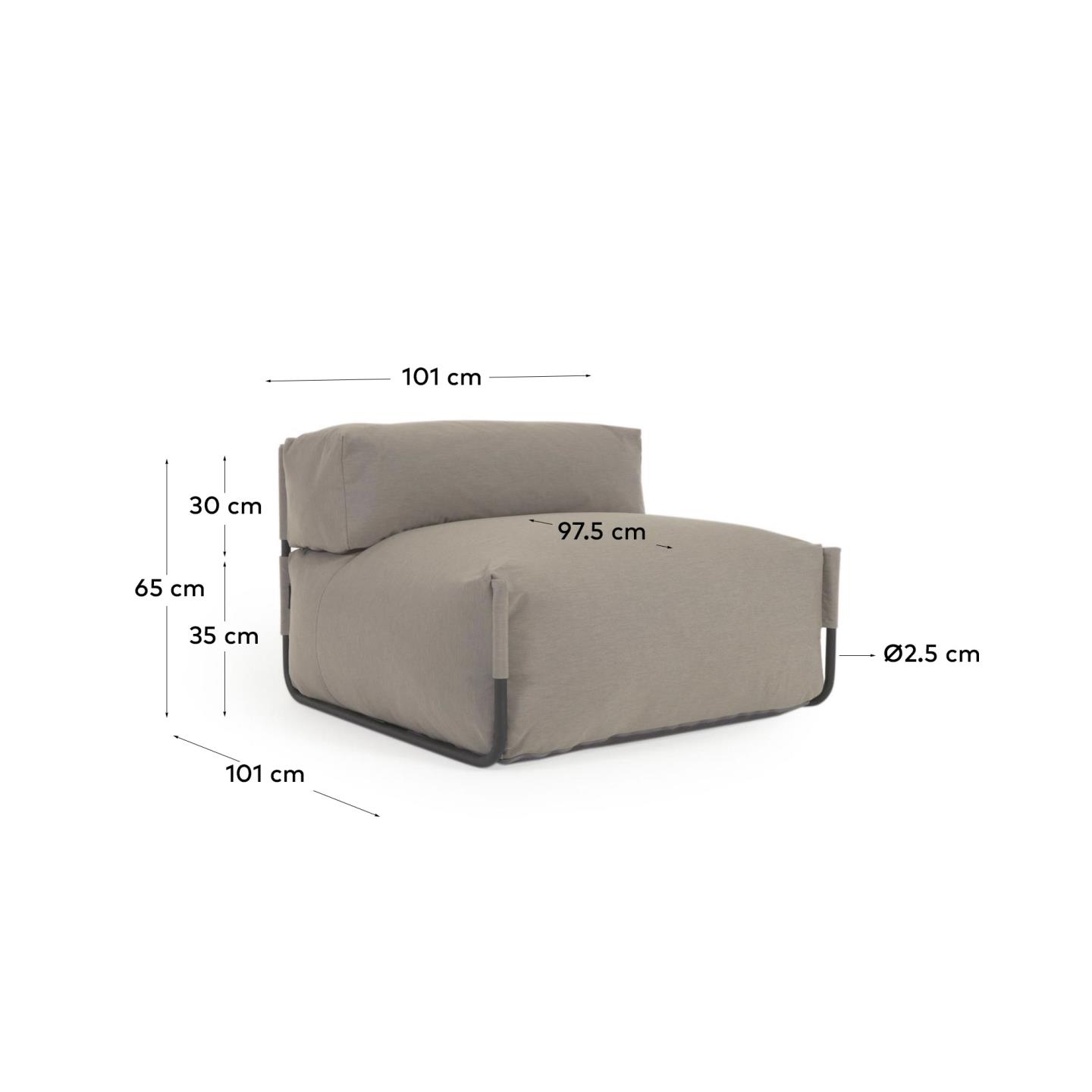 KAVE HOME Pouf Outdoor SQUARE
