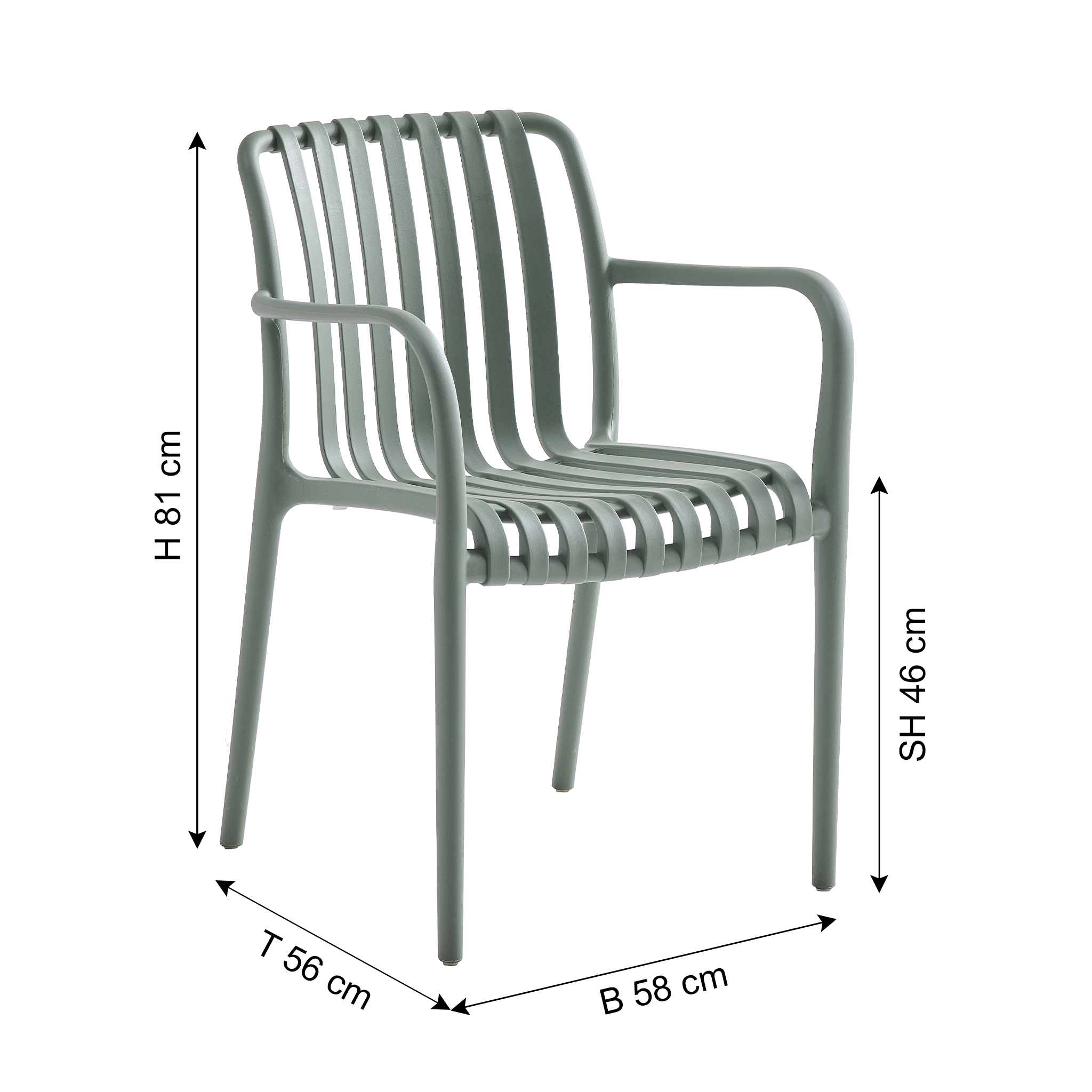 Faee Chaise de jardin SEJERO