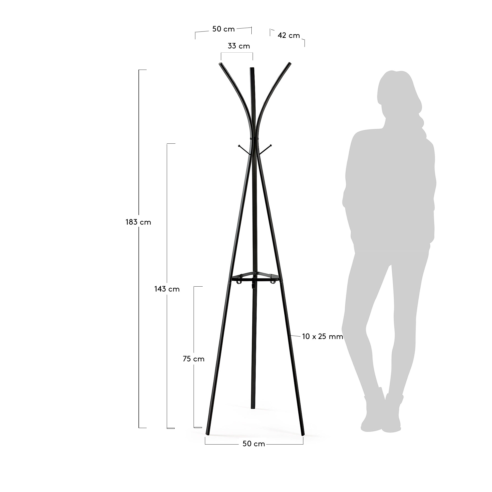 KAVE HOME Kleiderständer STEARN