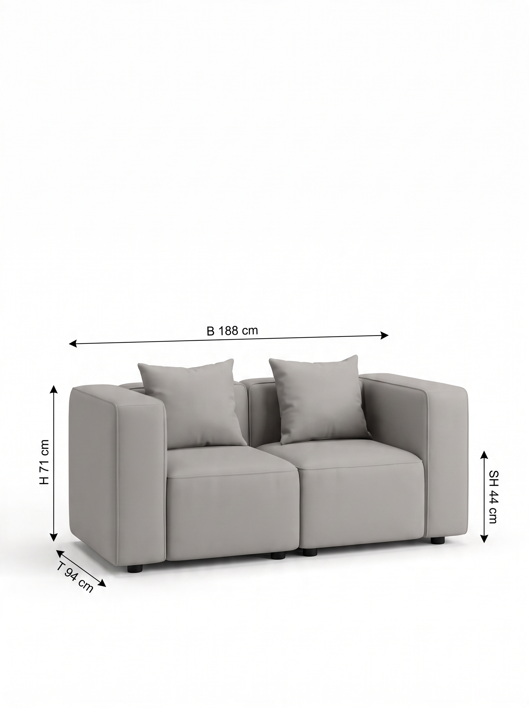 FAEE 2-Sitzer Modulsofa FLYNNA